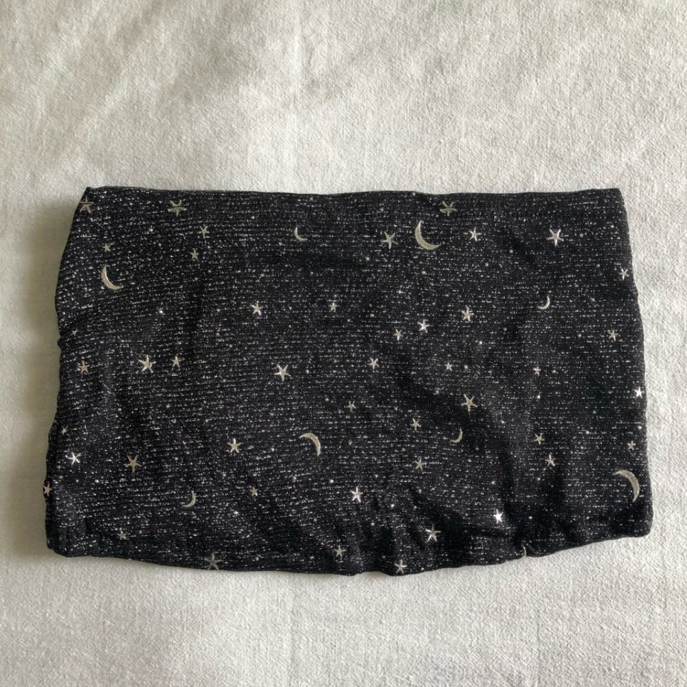 Zaful Star Moon Cropped Tube Top